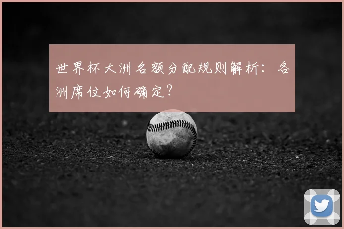 世界杯大洲名额分配规则解析：各洲席位如何确定？