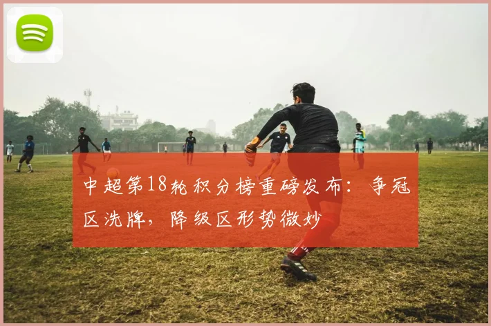 中超第18轮积分榜重磅发布：争冠区洗牌，降级区形势微妙